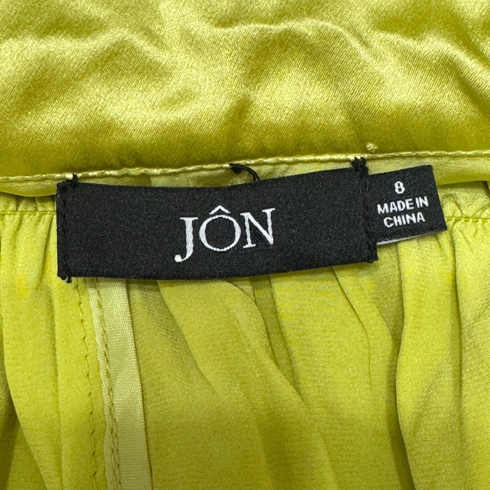 FLAWED - Jon Green Silk Button Belted Long Sleeve Collared Jacket - Picture 6 of 7